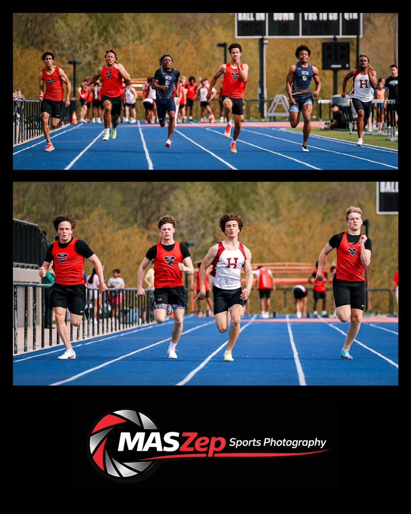 InterAc track meet between @schbluedevils @haverfordschoolathletics and @germantownacademyathletics