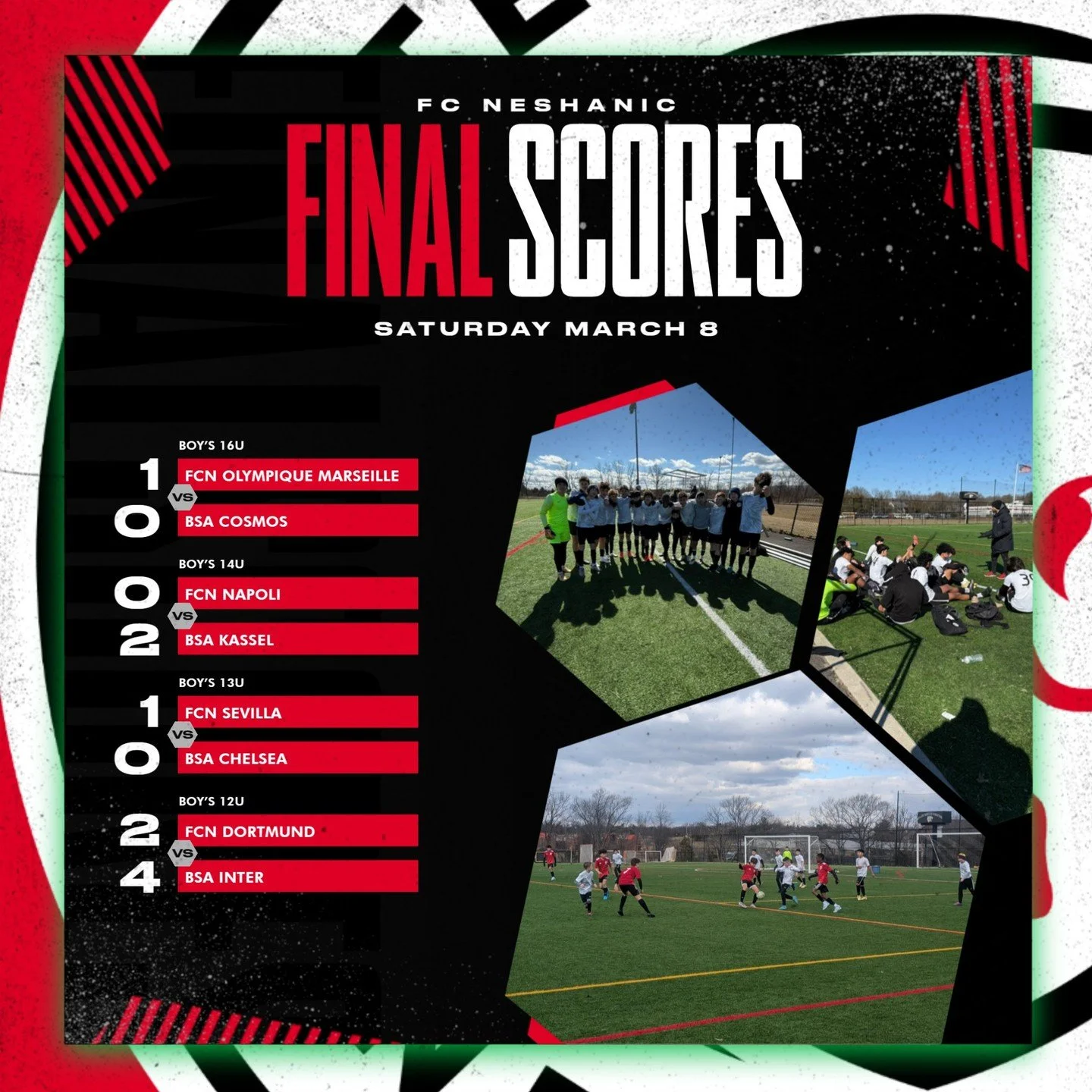 ⚽ A Full Day of Soccer &amp; Sportsmanship! ⚽

Huge thank you to BSA for hosting us for a fantastic day of friendlies! 🙌 Our teams brought energy, teamwork, and passion to the field, making it a great experience for everyone. These matchups are inva