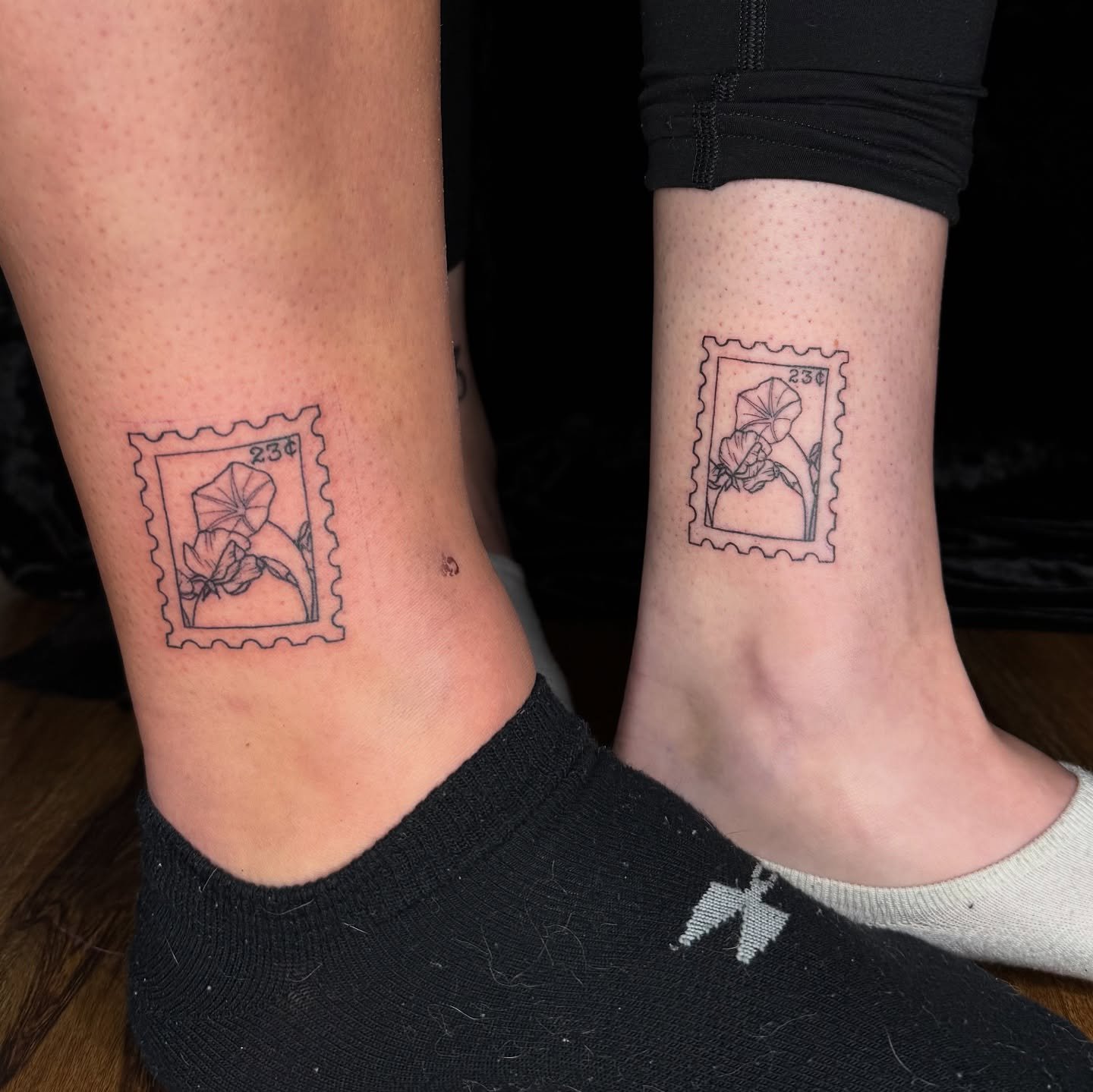 every day is the day to get tattoos with yo bestie. Some matching stamps and some spine tattoos for these two to make for a fun day! 

Thanks for looking 🫶
Booking for May
Likes and Shares are approached 🖤

#ink #tattoos #femaletattooartist #colora