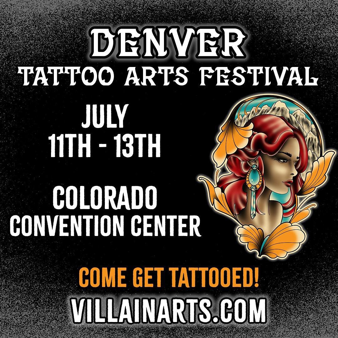 Hey folks!! 👋

We are so excited to announce that the shop will be attending this years @villainarts tattoo convention in Denver! ( @denvertattooartsfestival ) ✨✨✨

Friday July 11th - Sunday July 13th!!

Tickets can be purchased by following the lin