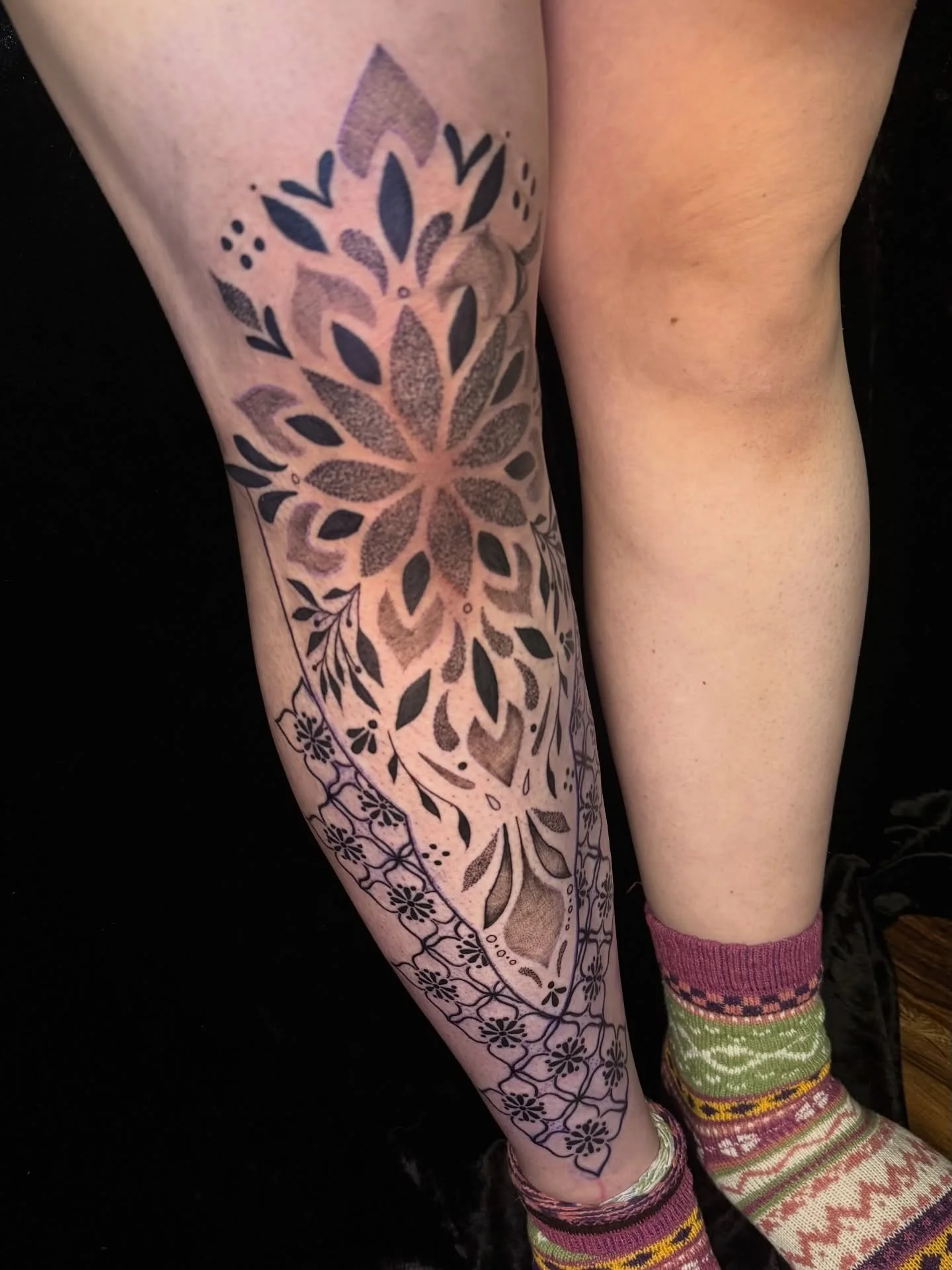 give me all the geometric and mandalas please 🙋&zwj;♀️ I always love piecing these together and making it unique to you! 

Booking for February
Thanks for looking 🫶
Likes and Shares are appreciated 🖤

#tattoos #femaletattooartist #coloradotattooar