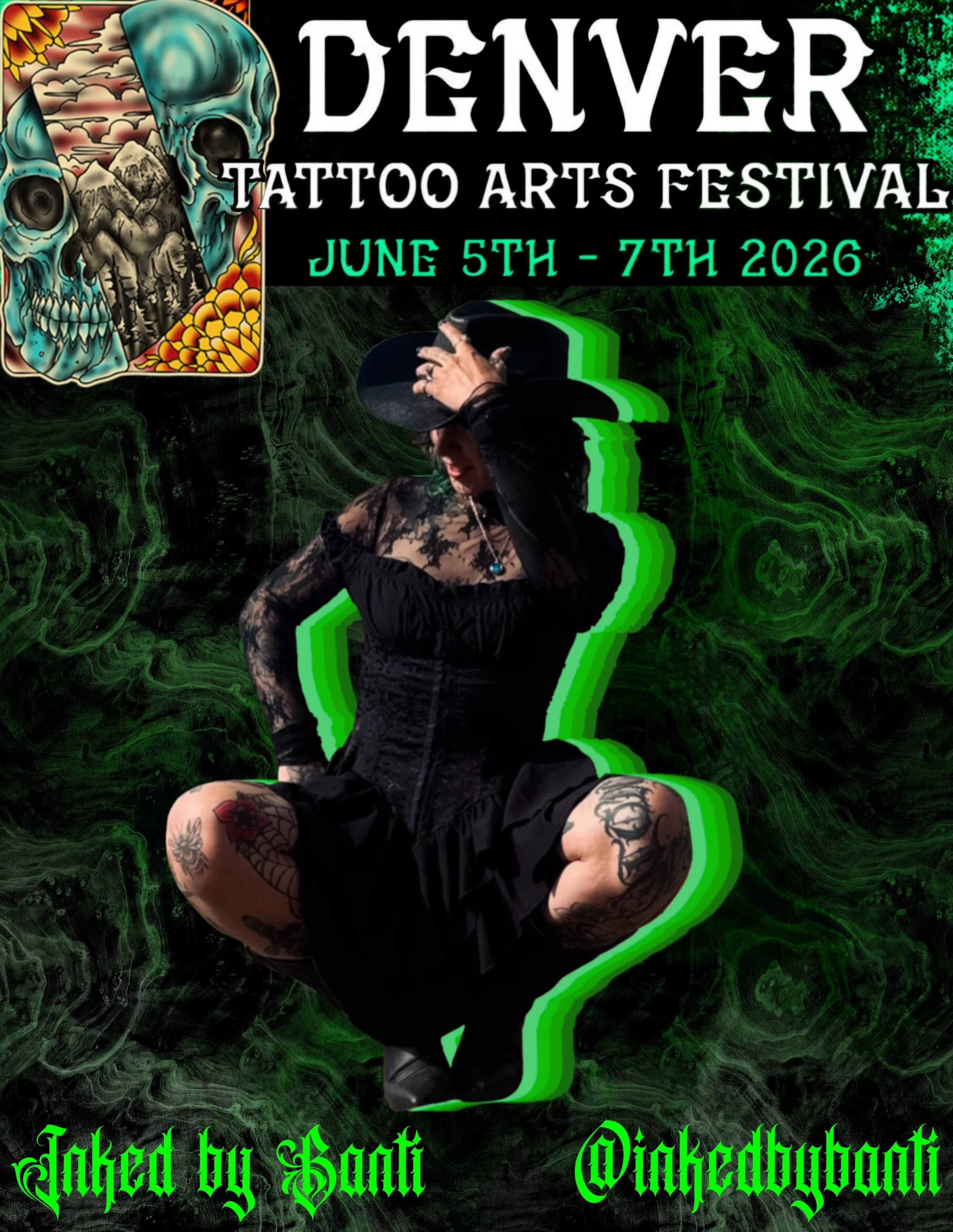Denver! I&rsquo;ll be tattooing at the @denvertattooartsfestival alongside my bestie @tattoos.from.mars 

I have open availability right now! I&rsquo;m looking to book specifically geometric, heavy blackwork and black and grey pieces! (Although I&rsq