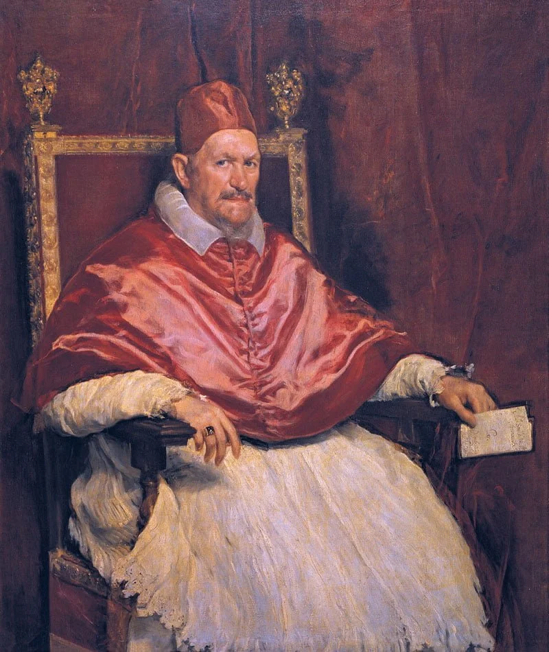 Fig. 1 - Diego Velazquez, Pope Innozenz X., Rome, Galleria Doria-Pamphili, 1650, 140 x 120 cm, Oil on canvas