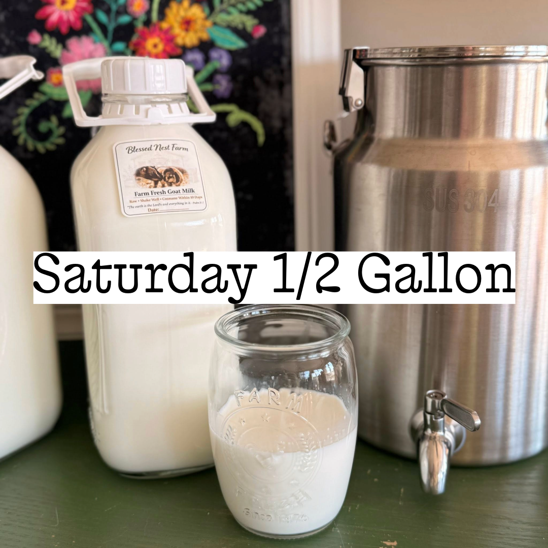 Saturday - Half Gallon - Herdshare, Goat Milk