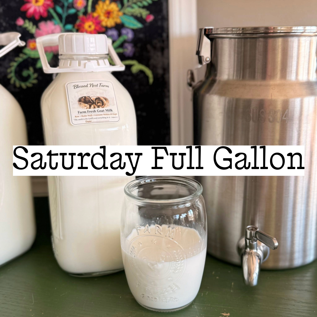 Saturday - Full Gallon - Herdshare, Goat Milk