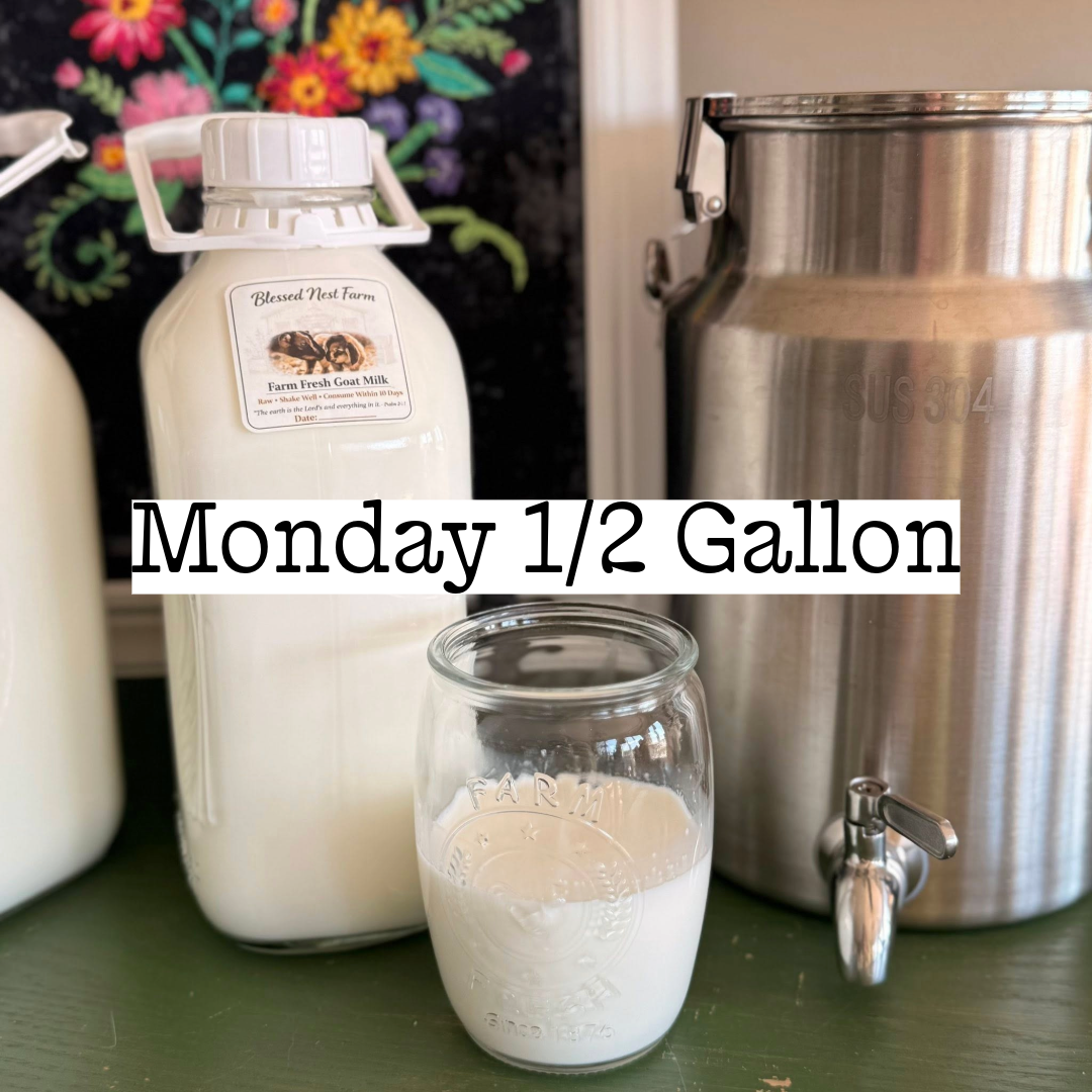 Monday - Half Gallon - Herdshare, Goat Milk