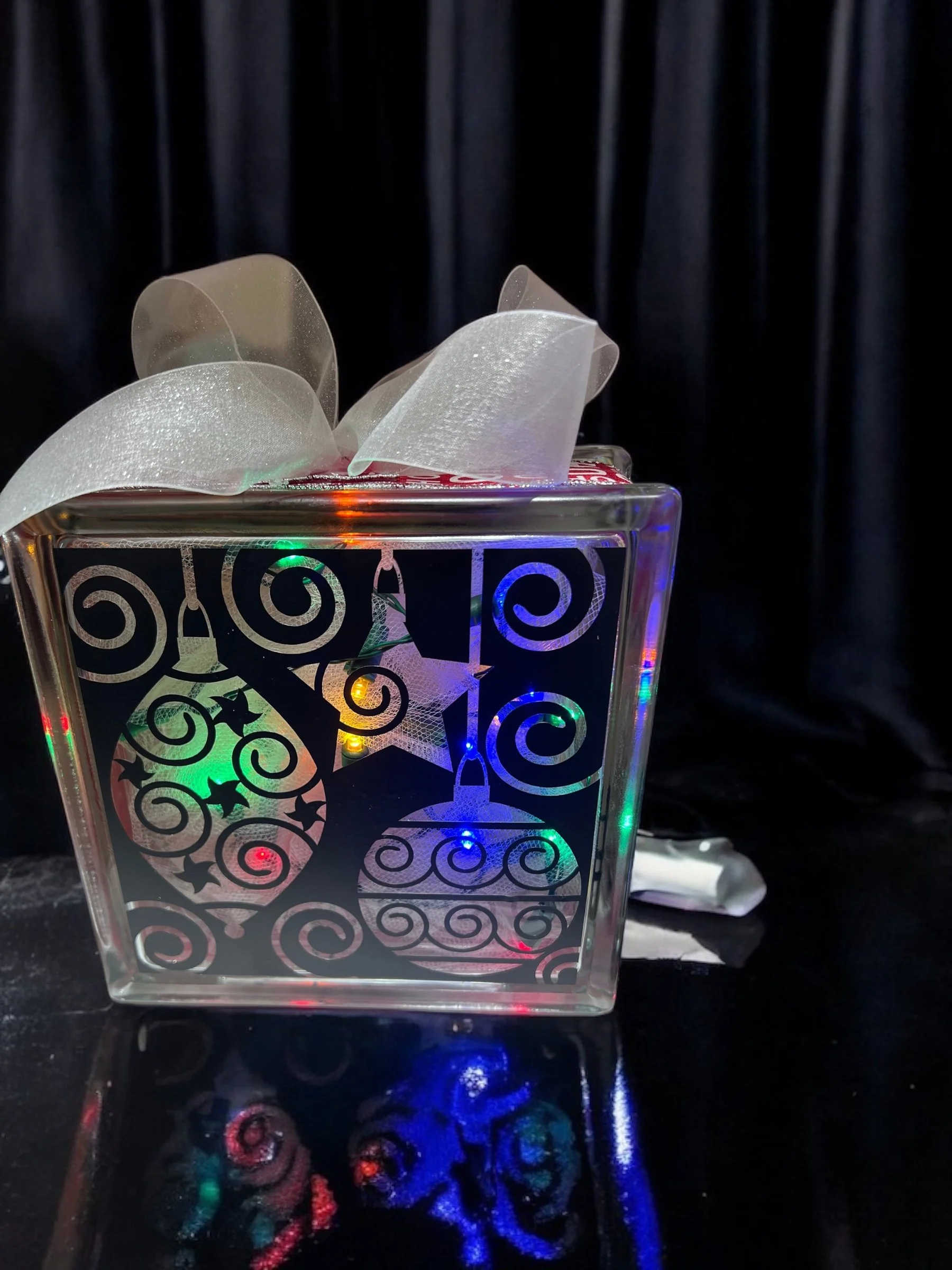 Christmas Glass Blocks