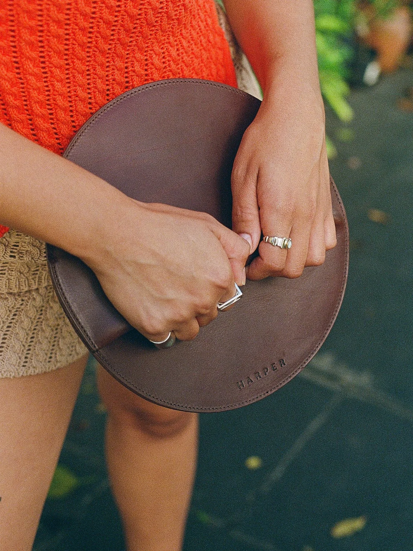 once i have a moment to gather myself and sit with intention, i can&rsquo;t wait to share the full editorial campaign for HARPER THE LABEL SS26. for now, here&rsquo;s a moment of zu in the trees right before the rain came pouring down. 🍊
