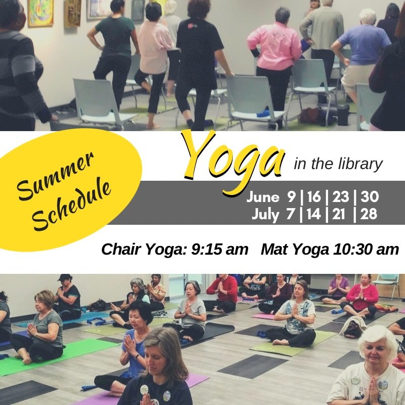 Join me every Tuesday for Yoga at the Betty Rodriguez Library near Cedar and Shields!

Accessible practice, a very welcoming community, and totally free of charge! Some loaner mats are available; you are welcome to bring your favorite props from home