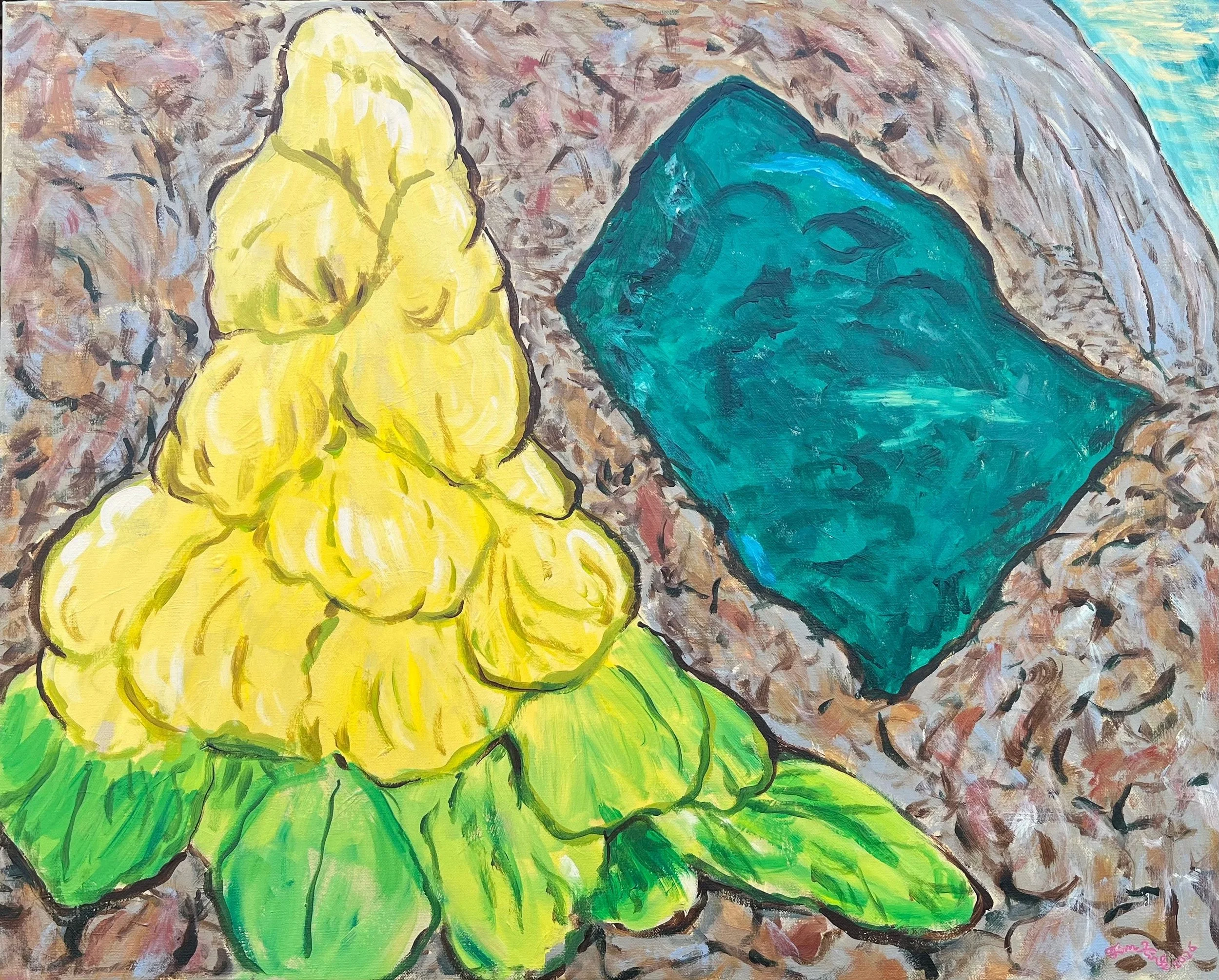 Diamond Lake, 24" X 30", 2026, Acrylic on Canvas