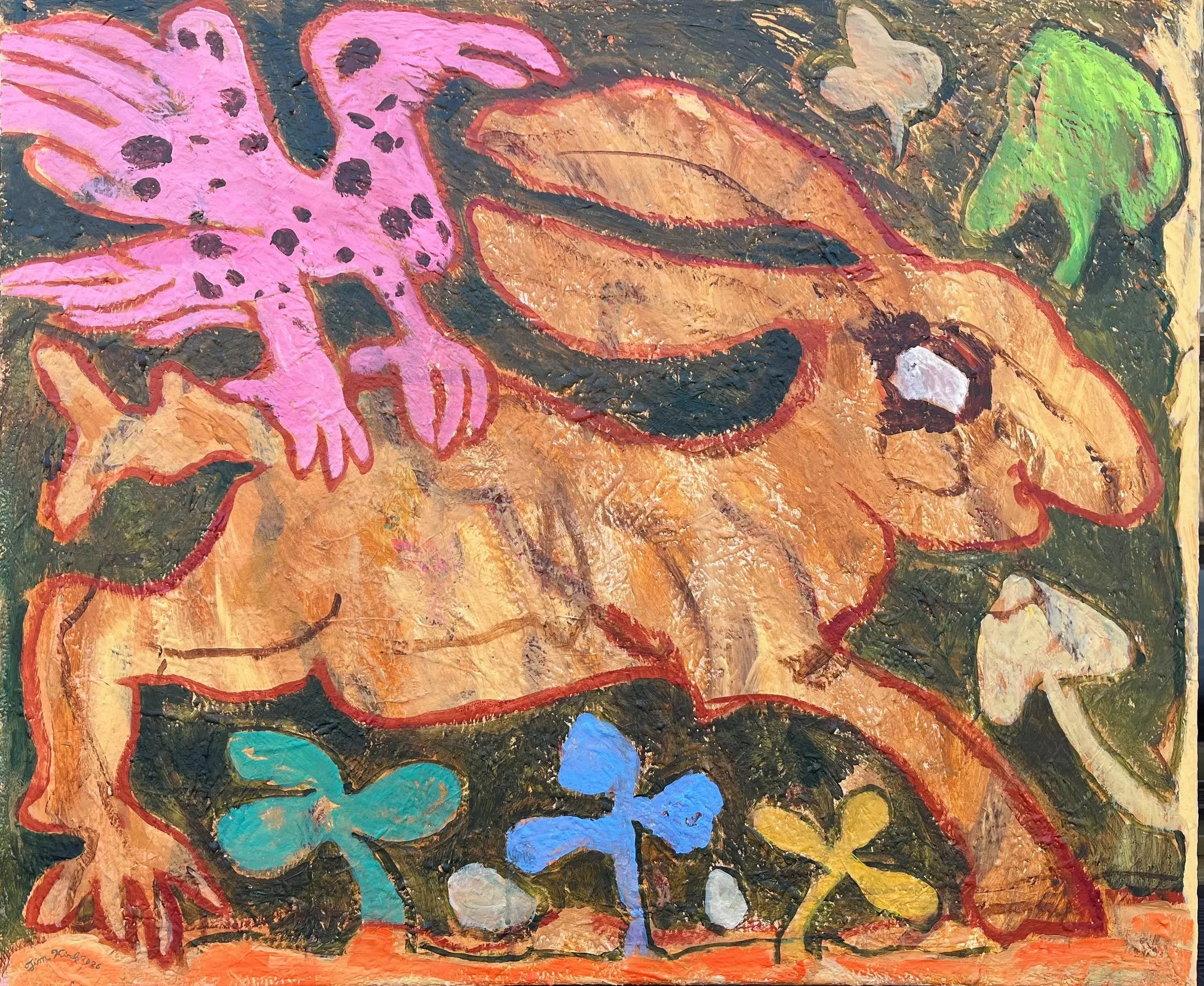 Into the Woods, 30" X 36", 2026, Acrylic on Canvas