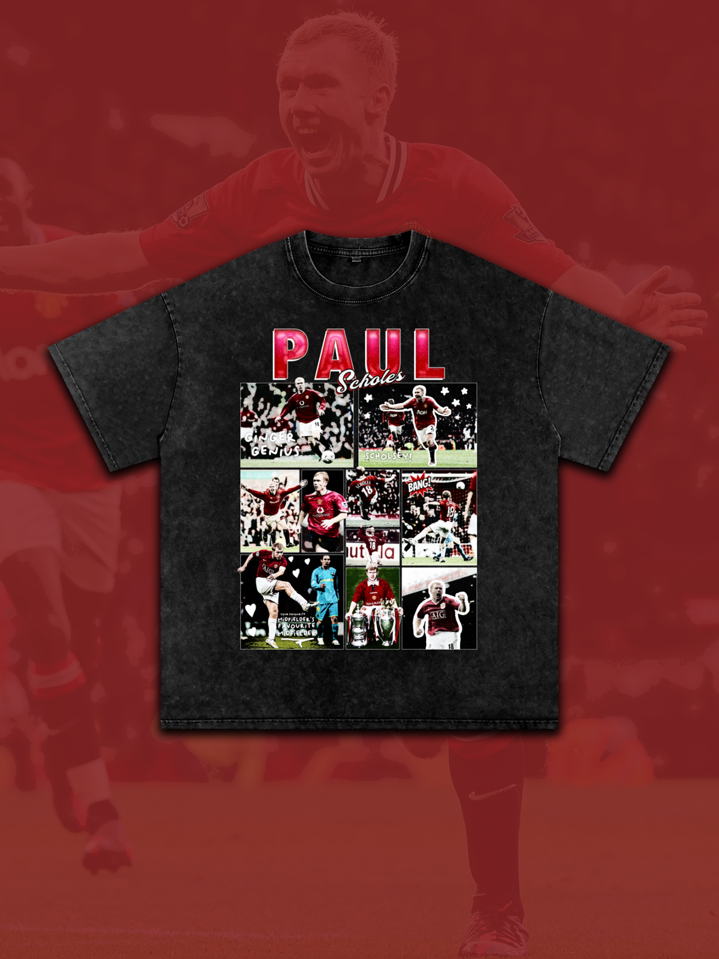 PAUL SCHOLES 'GINGER GENIUS' TEE