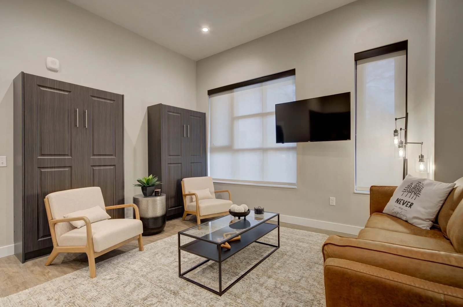 Living room of a Bozeman short term rental managed by BozemanBnB