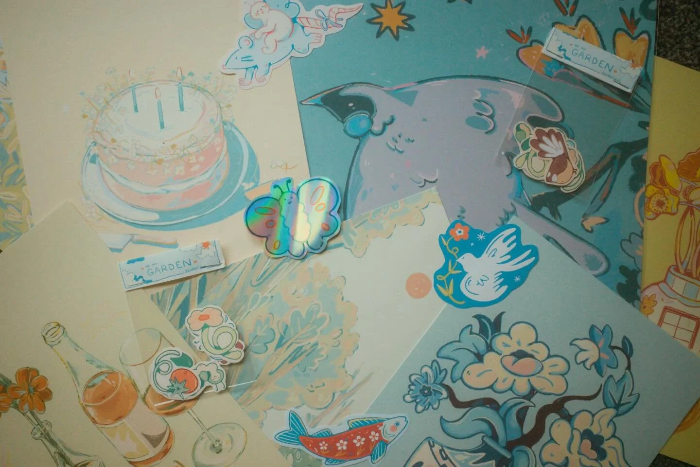 a week or so late posting this but im over @queer_af_nz market @studioone.toitu today until 3pm!

have fun new art goodies and more 🪿🌼