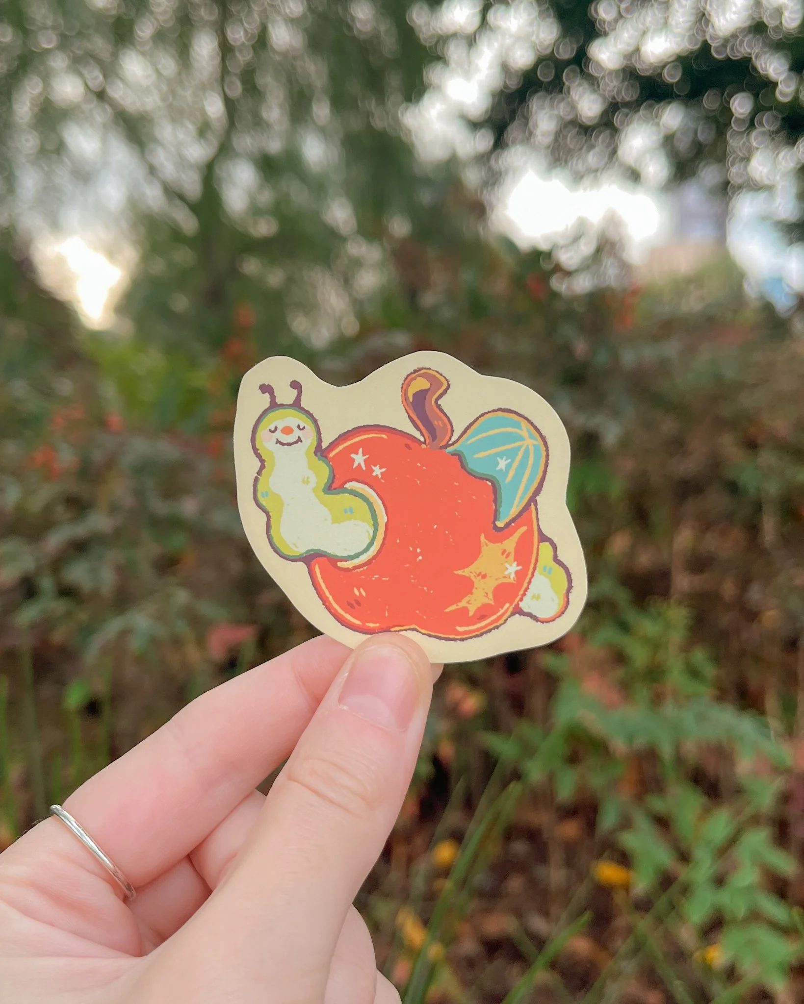Caterpillar sticker