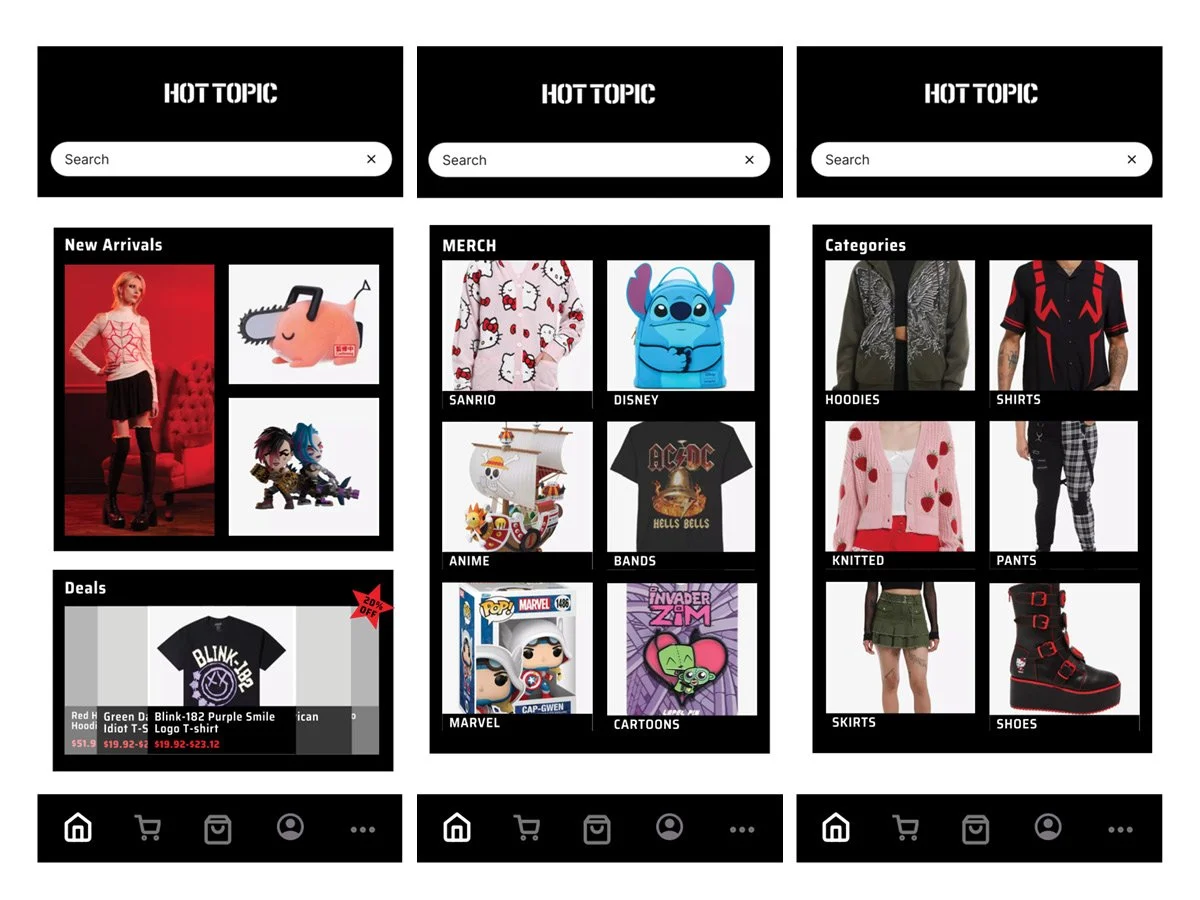 Hot Topic App Redesign