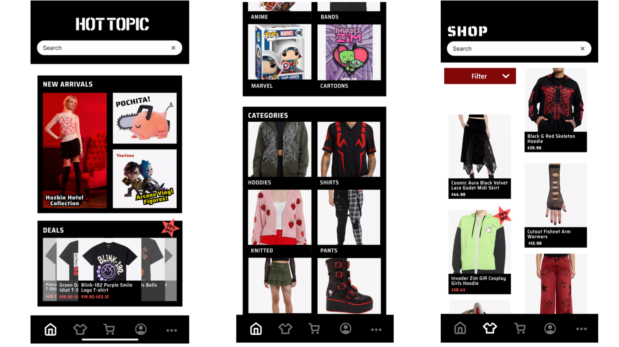 Hot Topic App Redesign