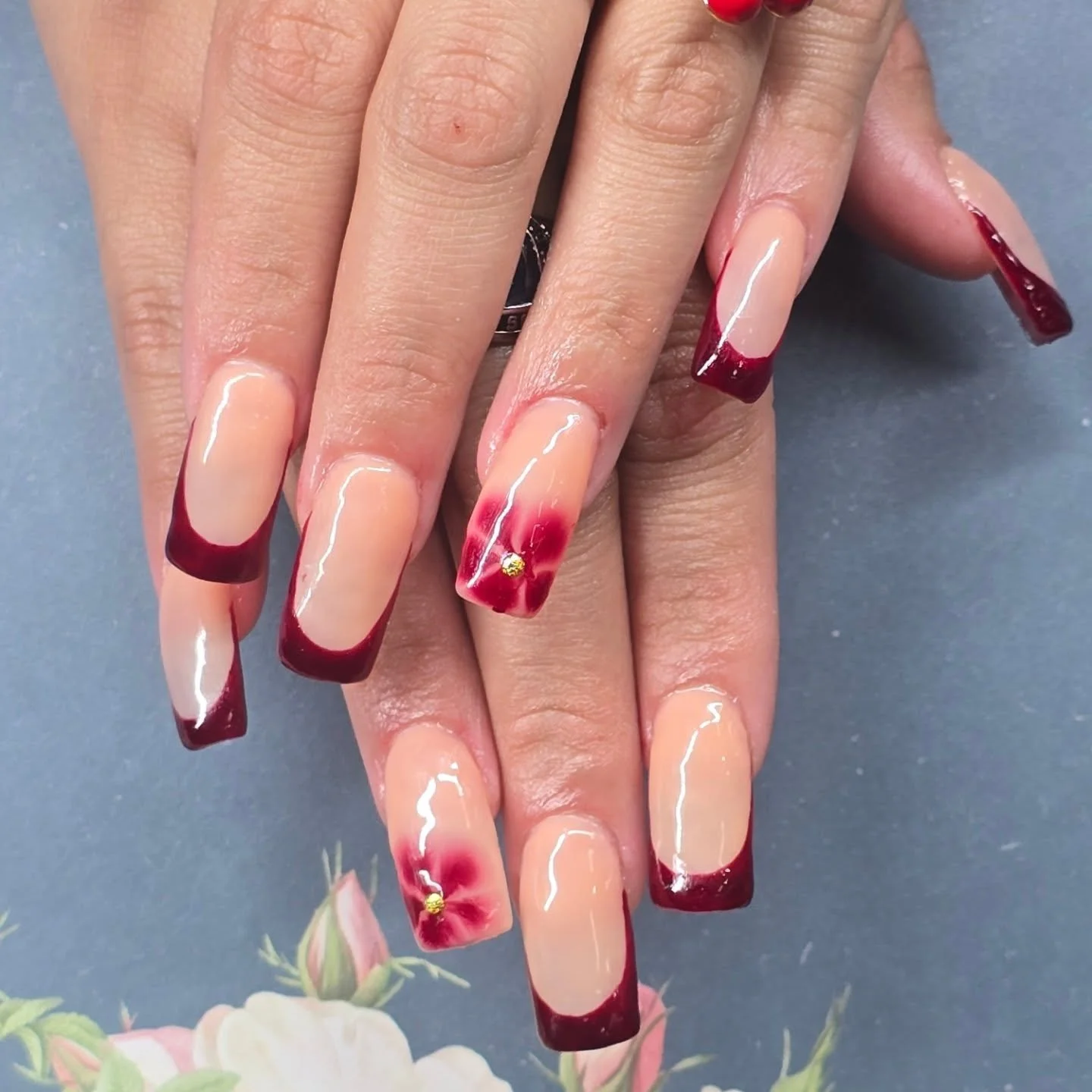 These beautiful nails are acrylic with gel. Just beautiful!
#nail #nails #nailsnailsnails #nailart #naildesign #nailaddict #naildesigns #naillove #nailjunkie #art #artist #nailtech #nailtechnician #nailtechlife #lovenails #practicemakesbetter #cuta