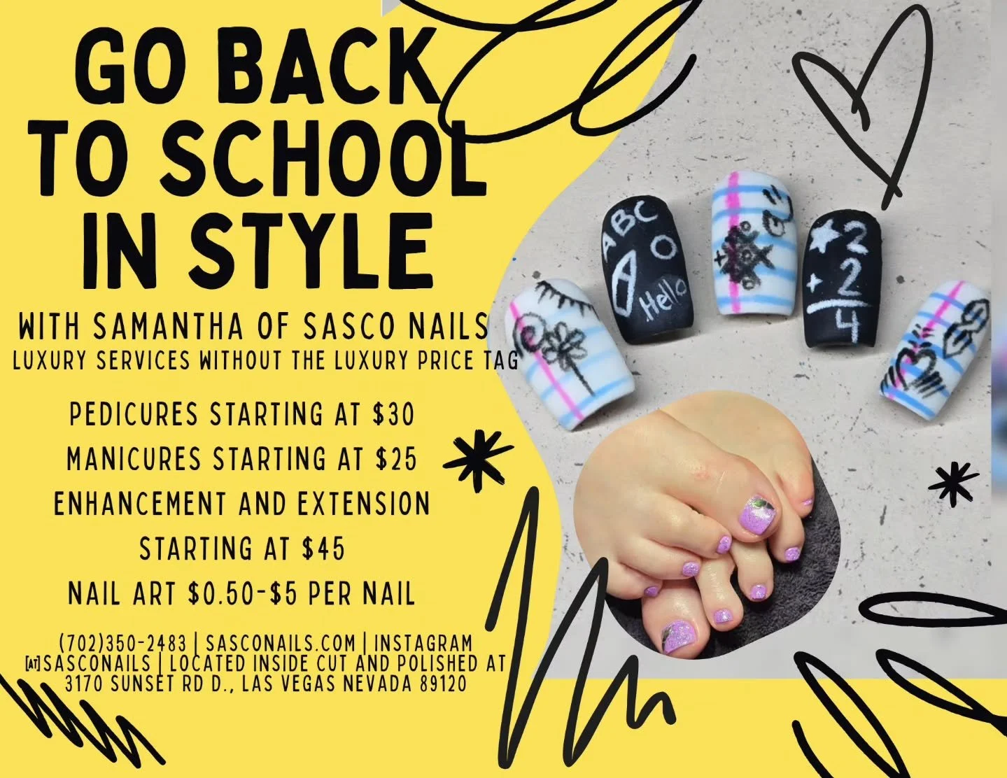 Hello everyone! Its back to school time! If you haven't gotten your pampered yet, now is that time!
#nail #nails #nailsnailsnails #nailart #naildesign #nailaddict #naildesigns #naillove #nailjunkie #art #artist #nailtech #nailtechnician #nailtechli