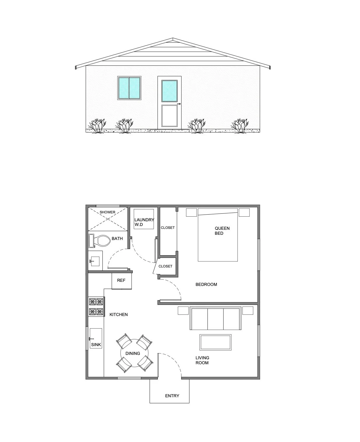 1 bedroom ADU