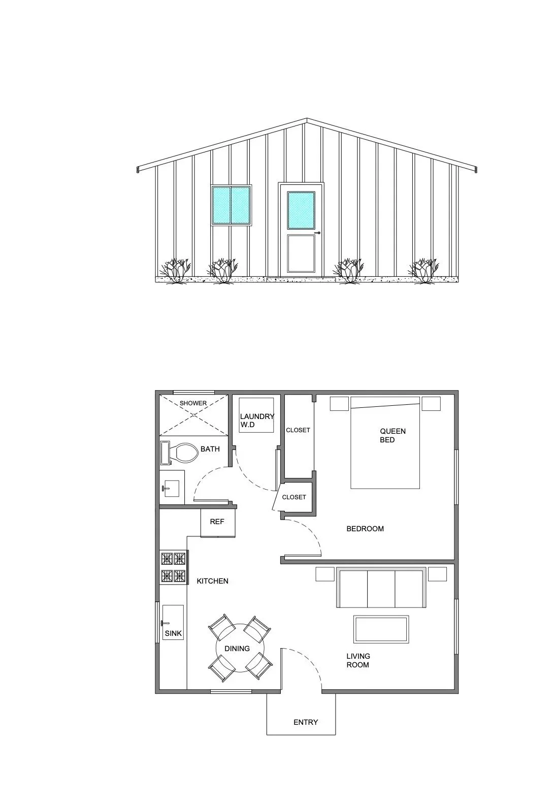 1 bedroom ADU  FARM