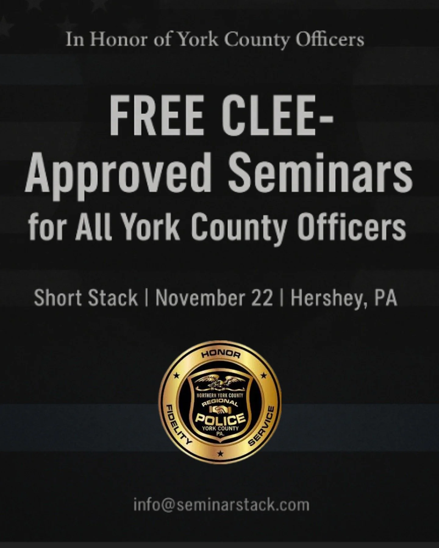 We are deeply saddened by the recent tragedy in York County that claimed the lives of three officers and left two more injured. Our thoughts remain with their families, friends, and the entire law enforcement community during this difficult time.

Th