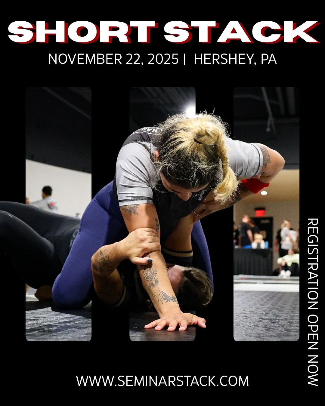 LAST WEEK TO SIGN UP!

Short Stack with @controlledcombat  hits Nov 22 and the tournament brackets are almost locked. If you&rsquo;ve been waiting&hellip; don&rsquo;t.

Harrisburg-area crews this is your shot to get on the mats and run it.

📅 Nov 22