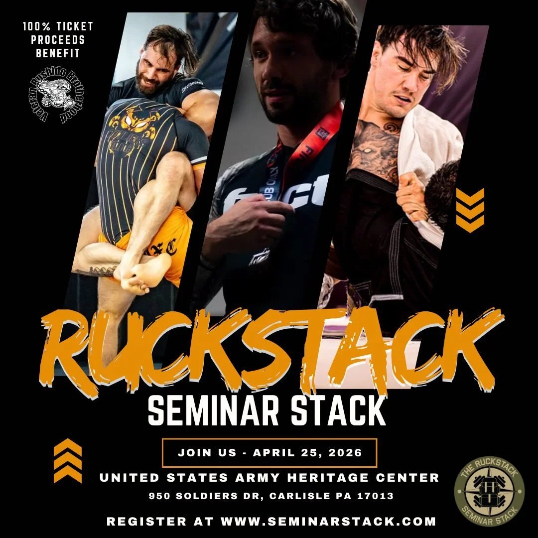 Train with purpose at The RuckStack where every rep, every round, and every step builds stronger people and a stronger community.

&bull; Rene Sousa &mdash; Mount: where fights end
&bull; Kyle Myers &mdash; Half Guard: offense + defense
&bull; Daniel