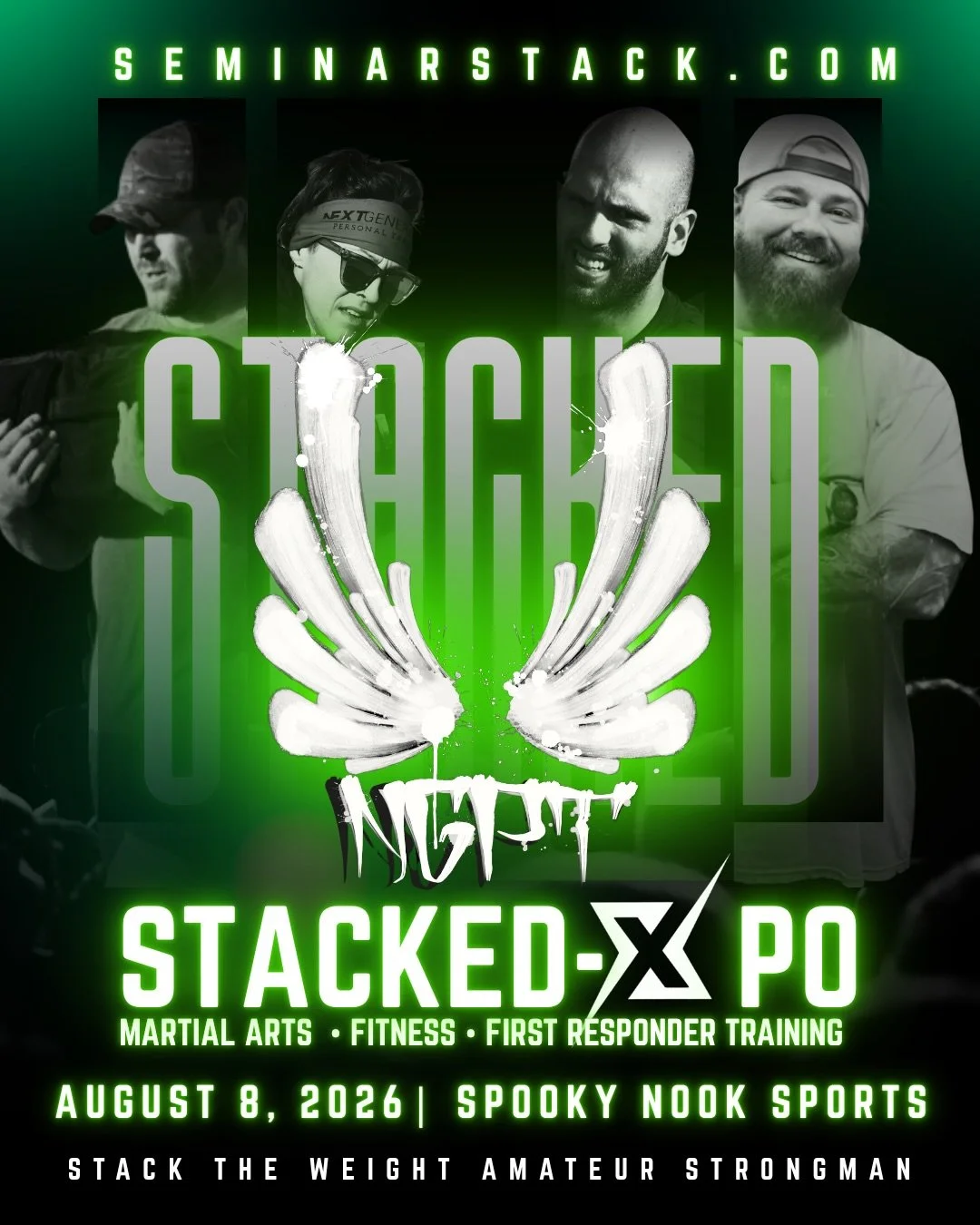 STACK THE WEIGHT is coming to STACKED-XPO 2026!!

Next Generation Personal Training is bringing the Stack the Weight Amateur Strongman Challenge to STACKED-XPO 2026.

Deadlifts. Farmer&rsquo;s Holds. Log Press. Sandbag Relay.

Spooky Nook Sports | Ma