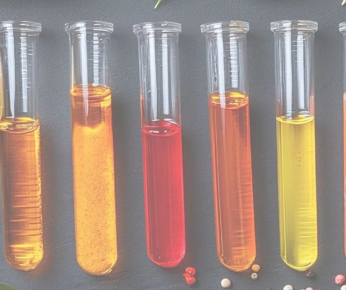Various foods tested in the lab, representing functional health package for food intolerances and sensitivities