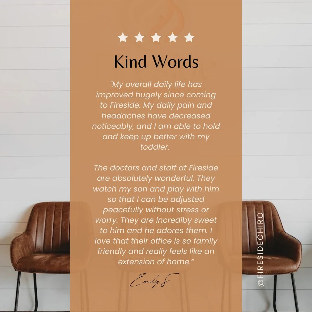 We are so grateful for the kind words and honored to be part of your family&rsquo;s healing journey.

Helping moms feel better, move easier, and show up more fully for their families is exactly why we do what we do. 🤍 From less pain and headaches to