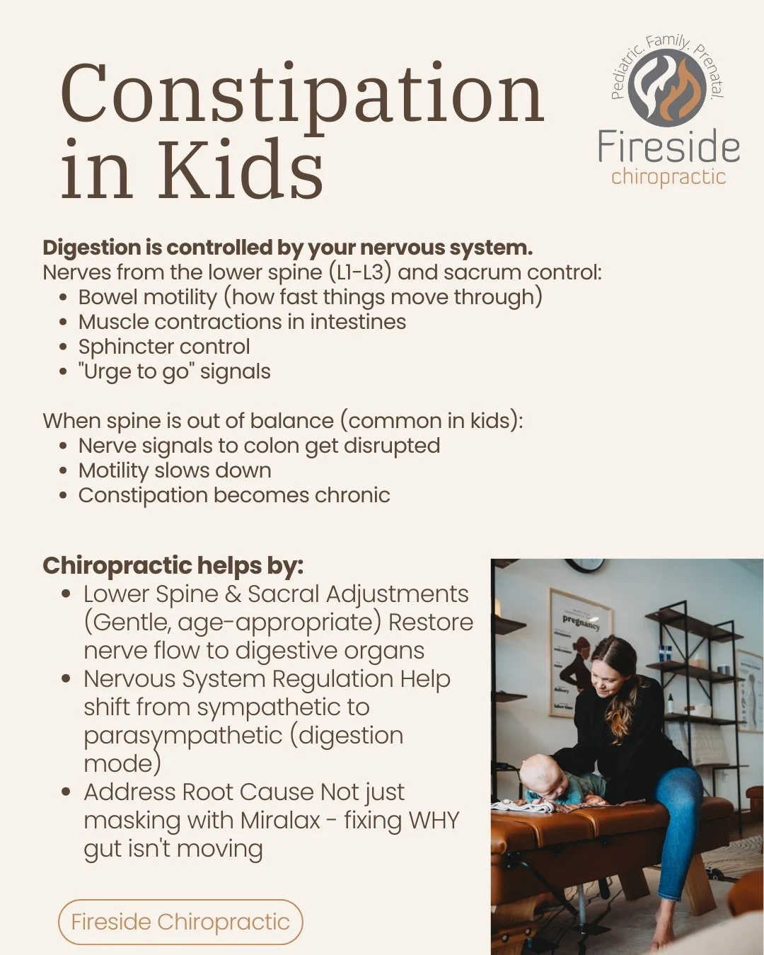 If your child struggles with chronic constipation: Only pooping every 3-5 days. Hard, painful movements. Stomach aches. Withholding because it hurts. Accidents because they're backed up. 

And maybe you have tried everything: More fiber, more water, 