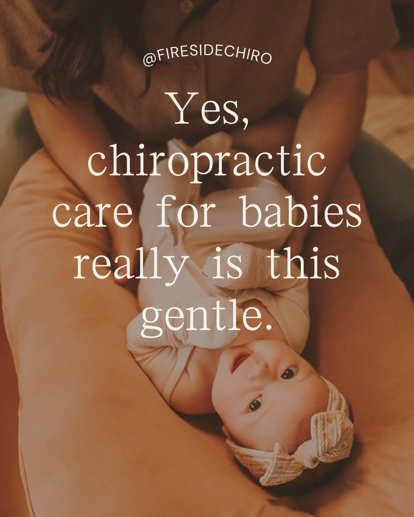One of the first things parents notice during a baby&rsquo;s adjustment is just how gentle it is. 

Pediatric chiropractic looks very different than most people imagine. 

Our goal is to support healthy nervous system function so your little one can 