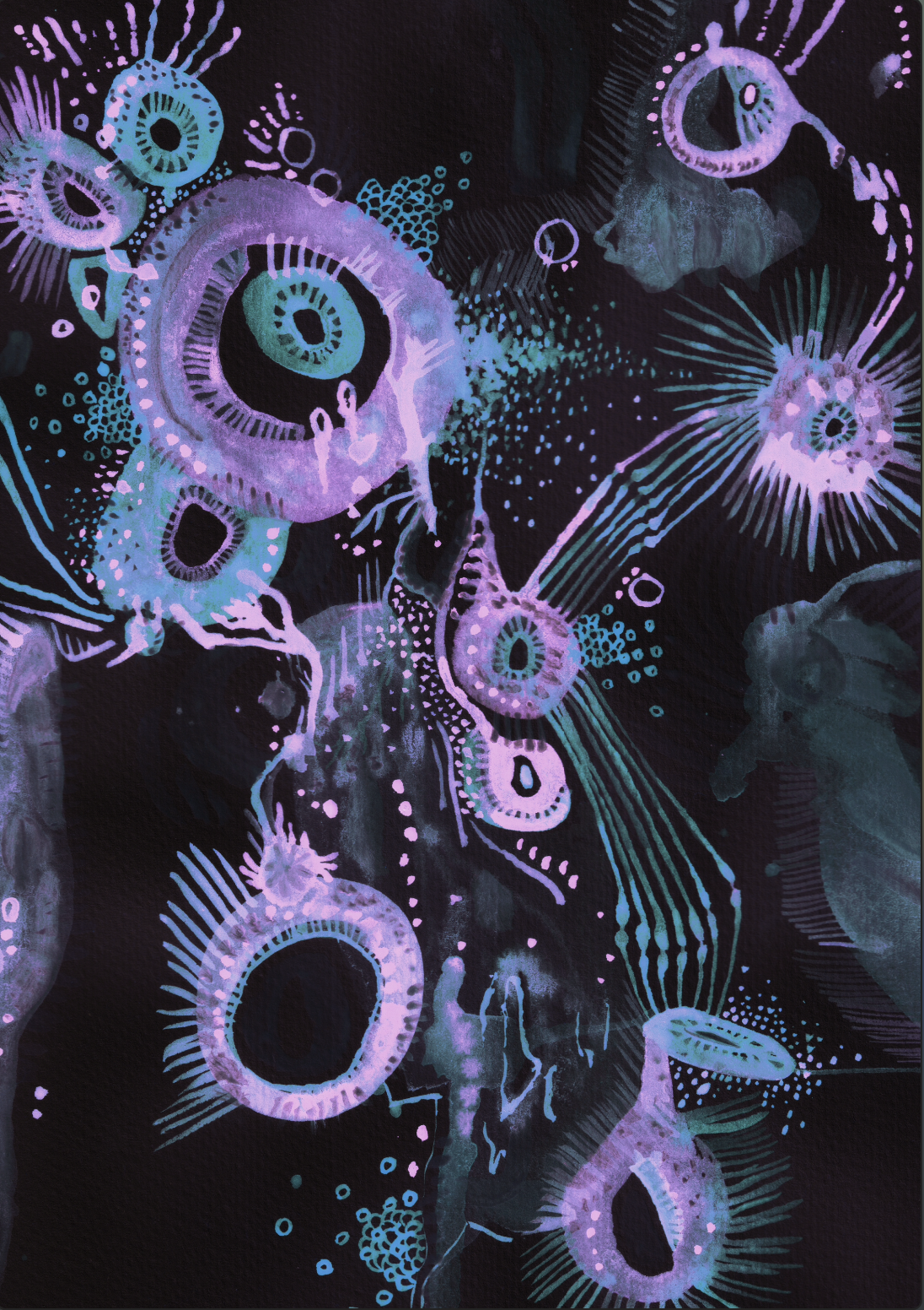 SEABED NIGHT Print A3