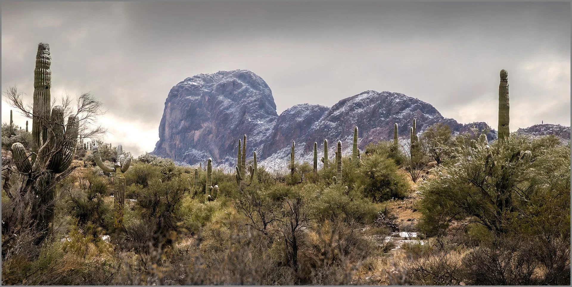 Snow in Wickenburg, Arizona