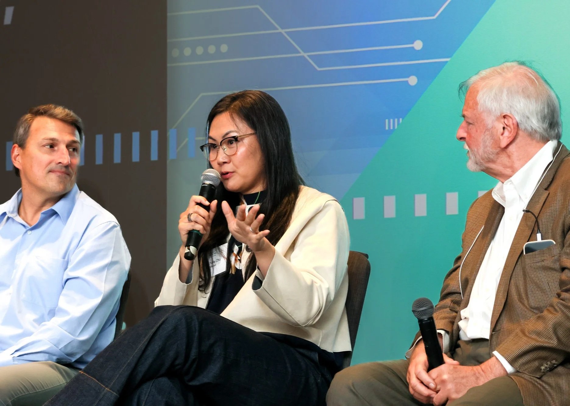 Panelists from different disability-focused startup companies on stage at the 2025 Disability Innovation Forum