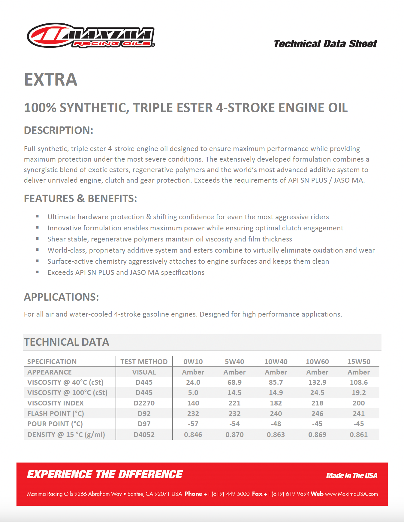 Maxima EXTRA Engine Oil Tech Data Sheet.png
