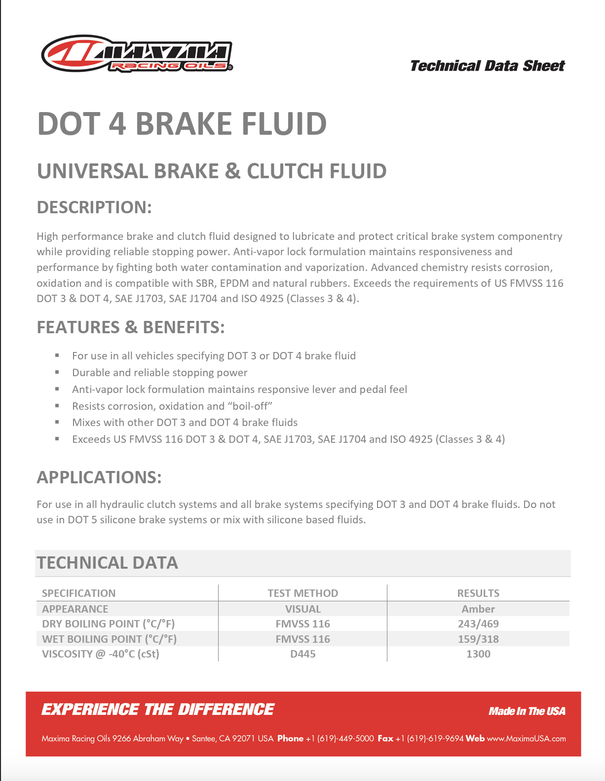 Maxima DOT4 Brake Fluid Tech Data Sheet.png