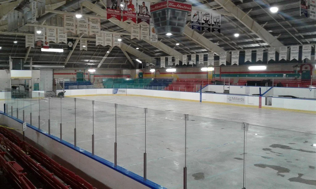 image of the arena floor and stands without the ice