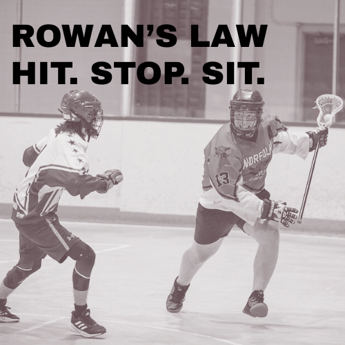 Rowan's Law Hit. Stop. Sit. text on image