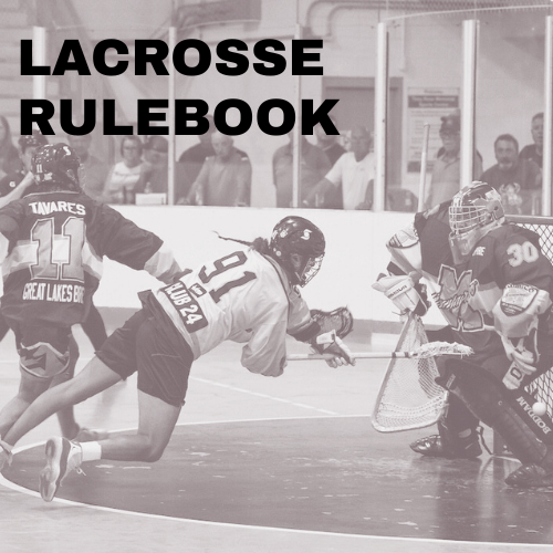 Lacrosse Rulebook text on image