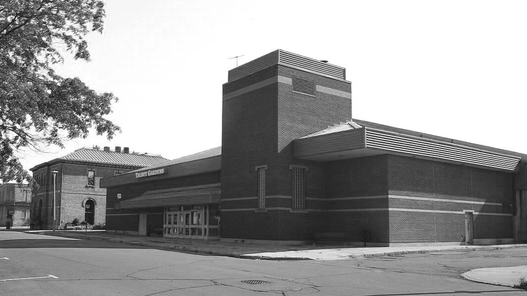 front entrance of Talbot Gardens