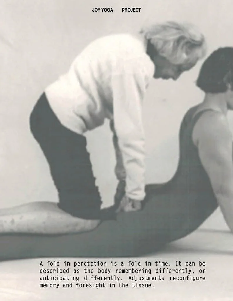 ✨ Adjustments aren&rsquo;t corrections ✨

In Katonah Yoga&reg;️, an adjustment isn&rsquo;t about &ldquo;fixing&rdquo; your posture.

It&rsquo;s a fold in perception &mdash; like a wrinkle in time, a hinge where past effort and future possibility coll