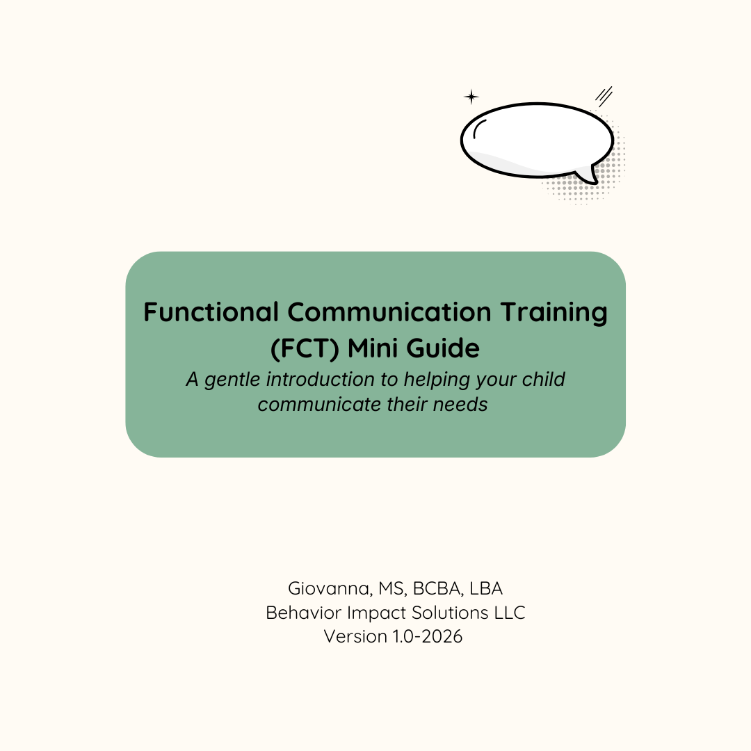 Functional Communication Training (FCT) Mini-Guide