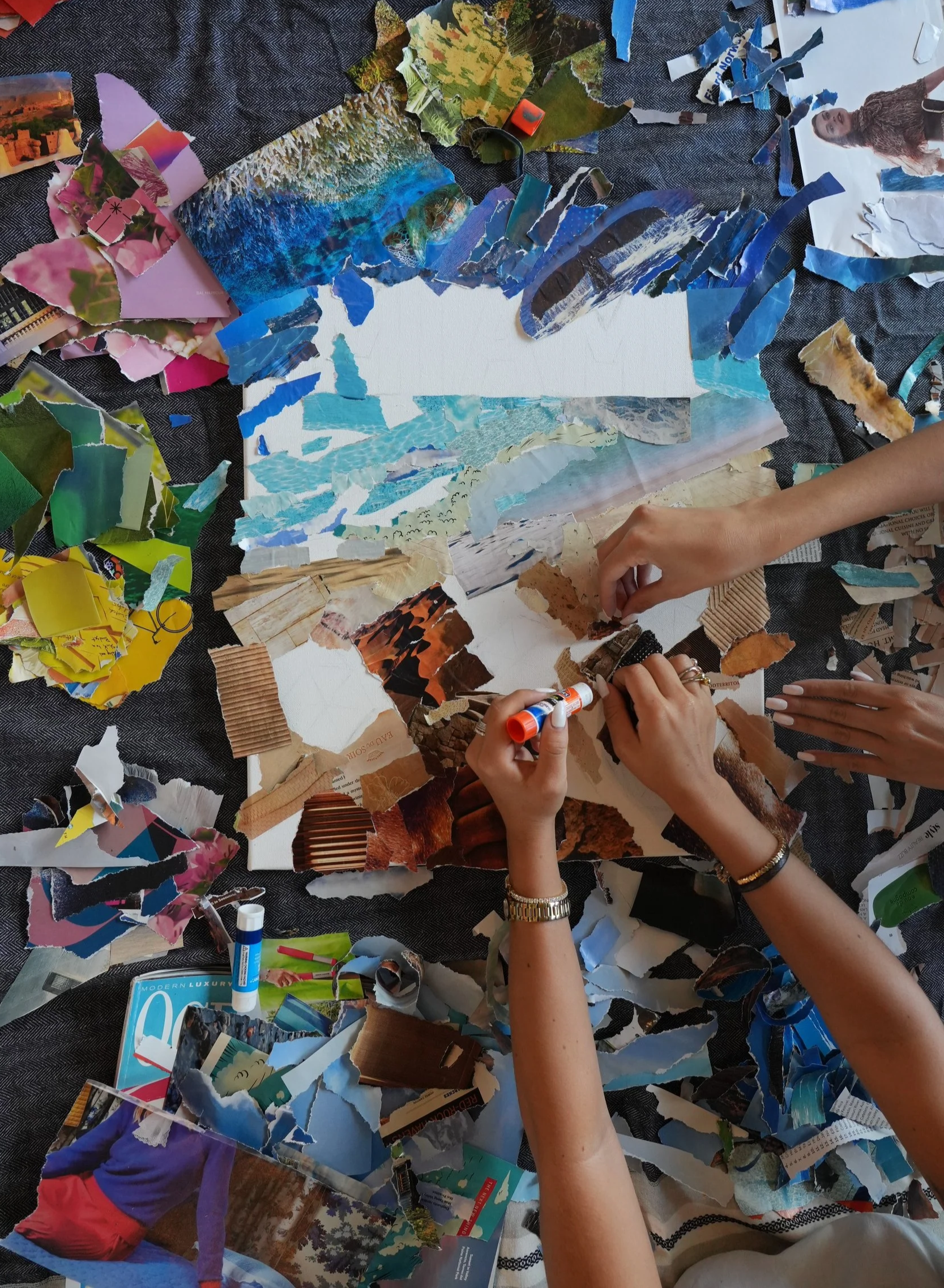 Wework Coral Gables collage Muse&Flow Miami group personalized paint party kit custom handmade canvas classes best ideas creative activities birthday event bachelorette corporate team women gatherings brand activation live artist