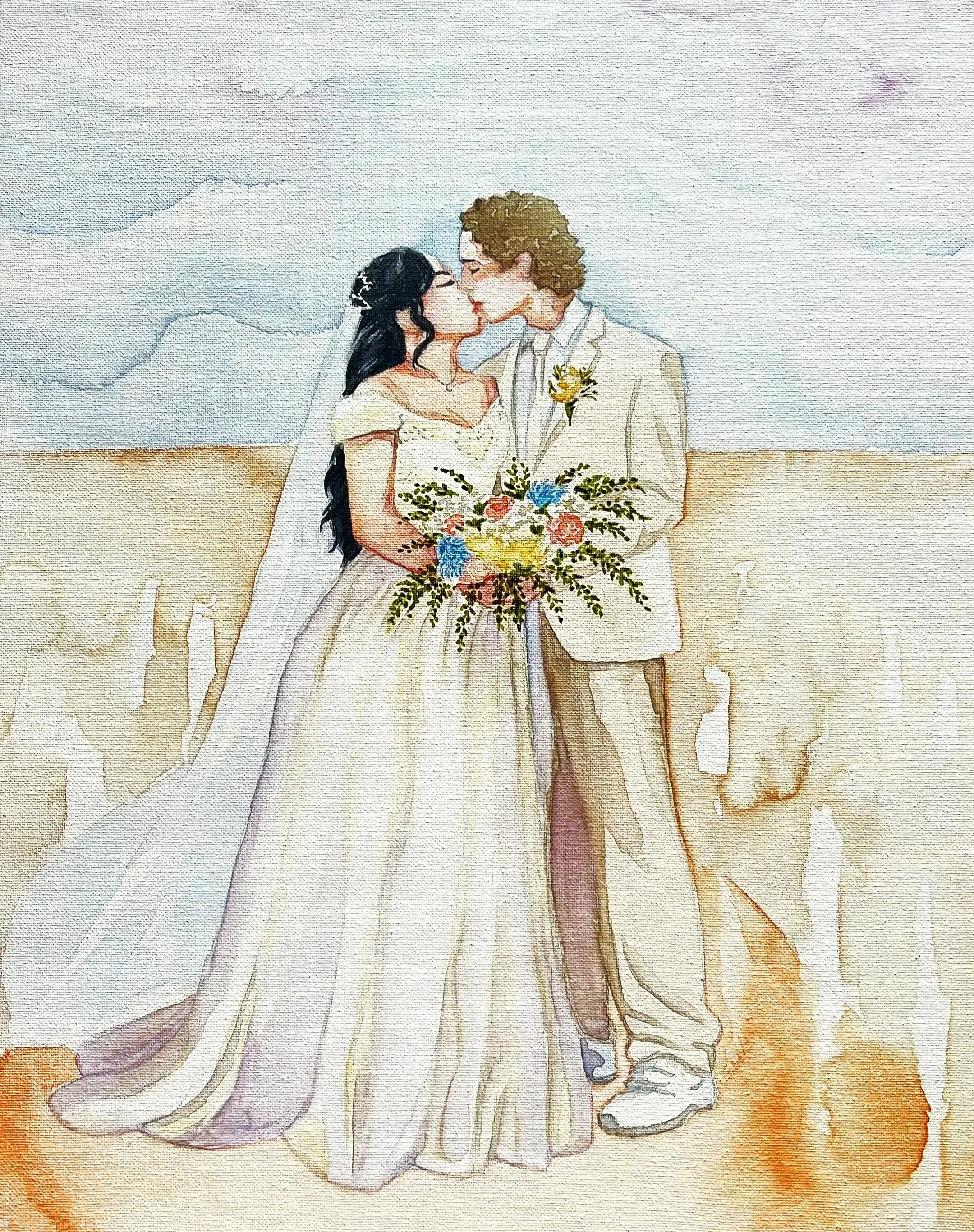 Miami artist available for illustration commissions murals portraits freelance sketch drawing live art for events weddings corporate bachelorette Muse&flow Miami Florida