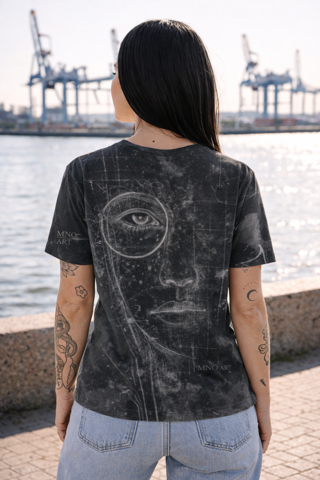 Women’s Mono Study Shirt FACE OFF-BLACK