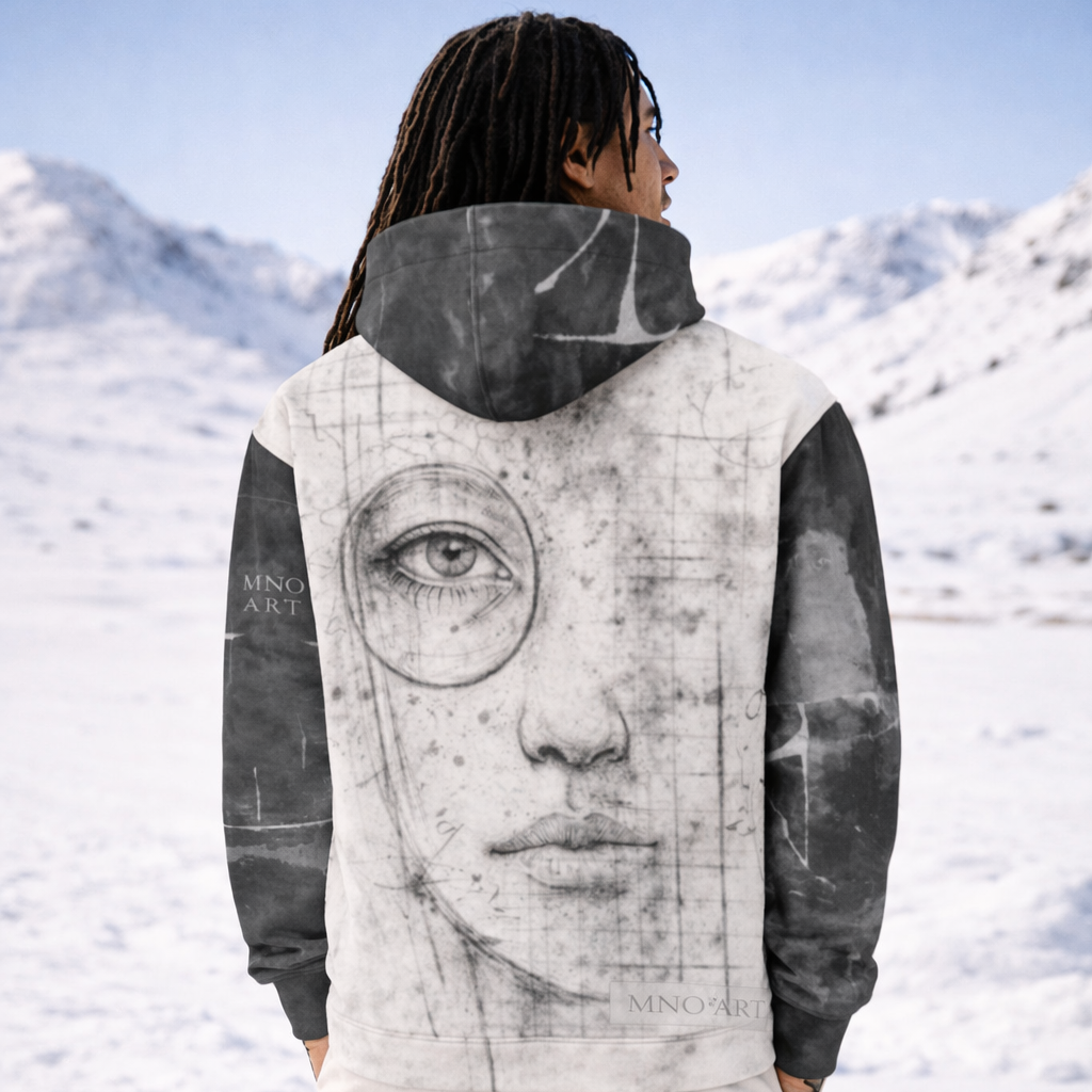 Unisex Hoodie Mono Study FACE Mixed