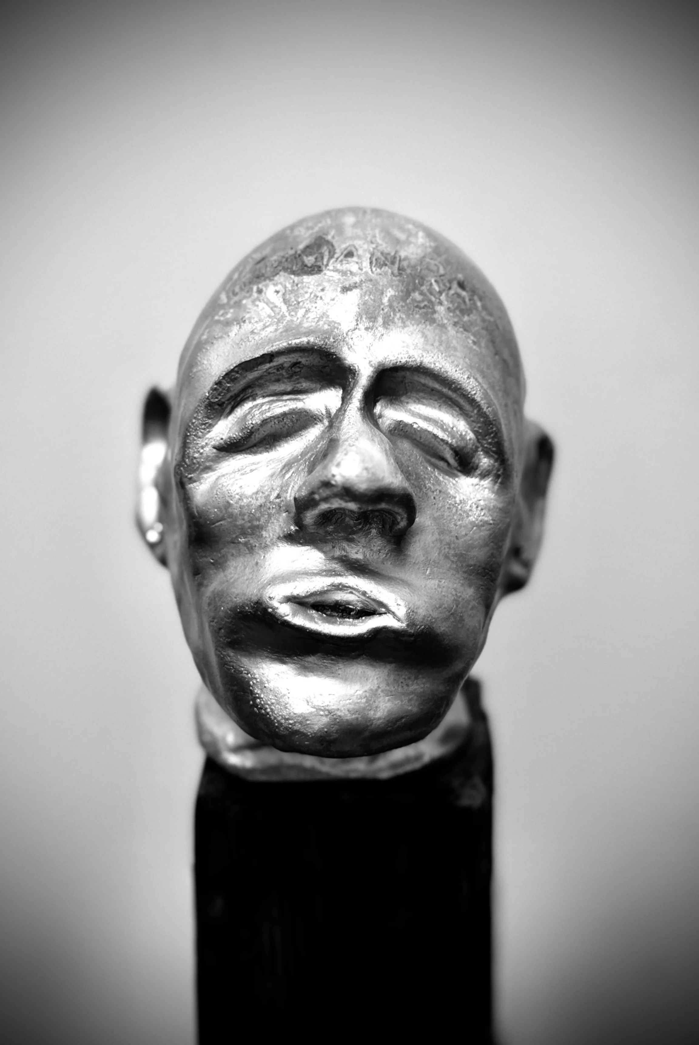 Skulptur Ton ungebrannt Kopf