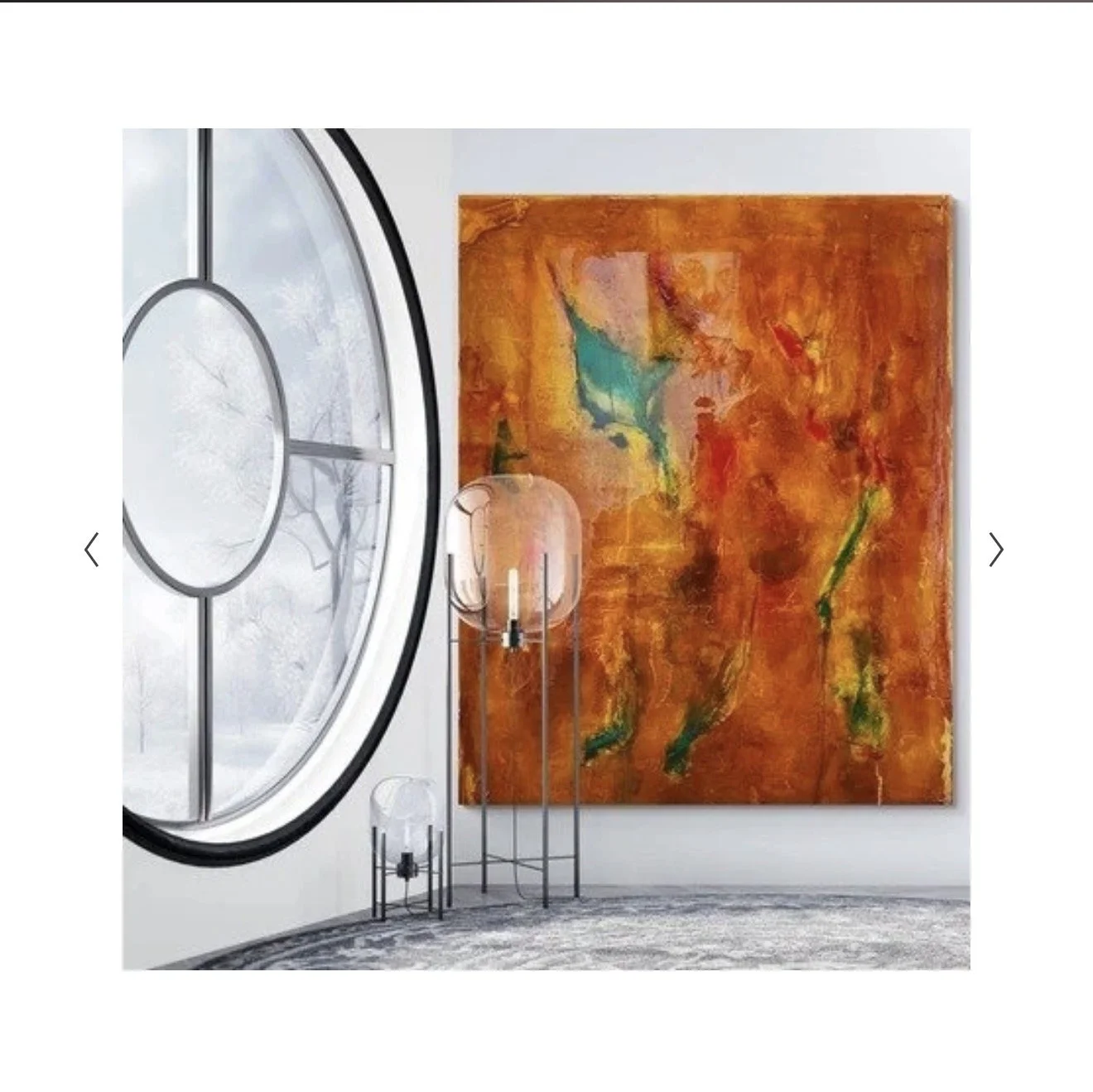 LE DÉSERT BRUN – Originalgemälde 200 × 160 cm auf Leinwand